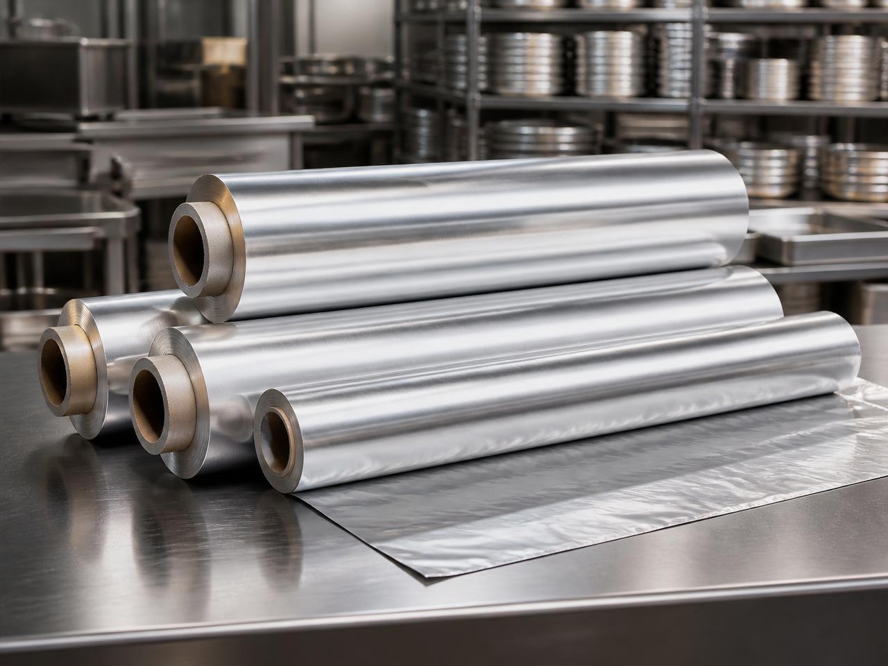 Aluminiumfolie — industriële verpakking van 123Plastics