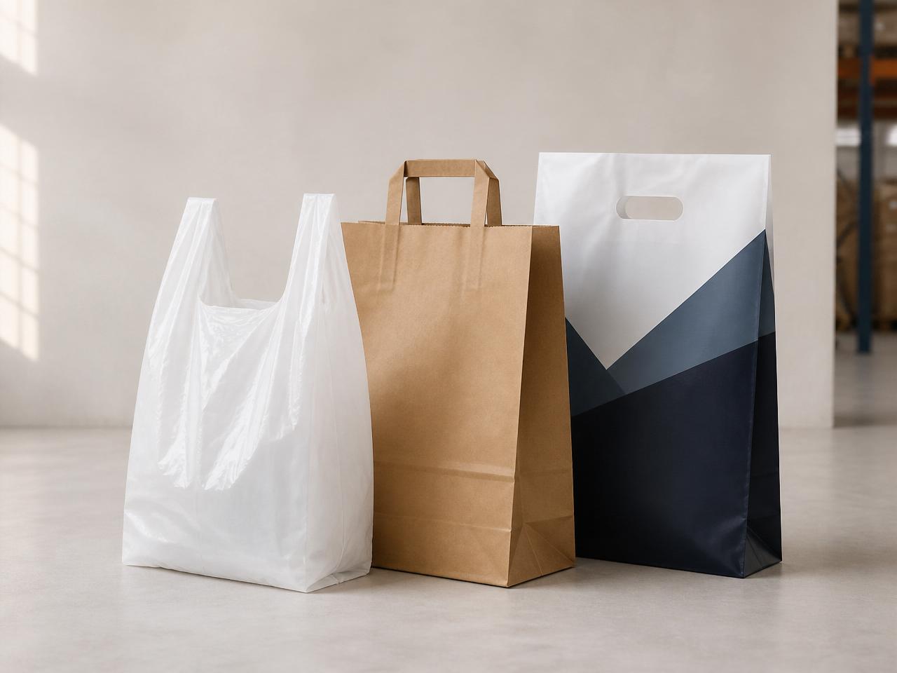 Draagtassen — industriële verpakking van 123Plastics
